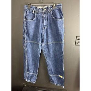 Vintage Pepe‎ Loose Baggy Wide Leg Jeans Mens Worxx 33x30 Y2K 90s Hip Hop Skater